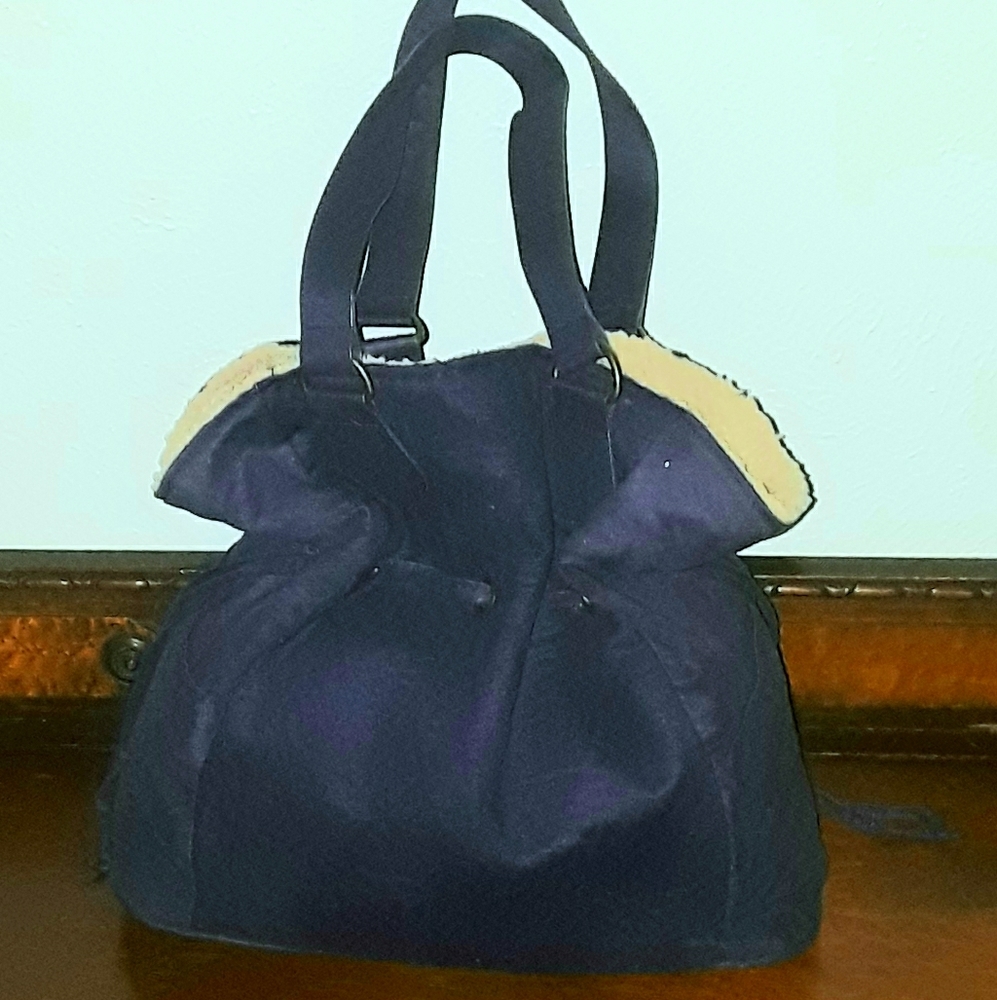 Neiman Marcus Suede Purple Purse